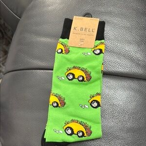 K. Bell Green Taco Socks